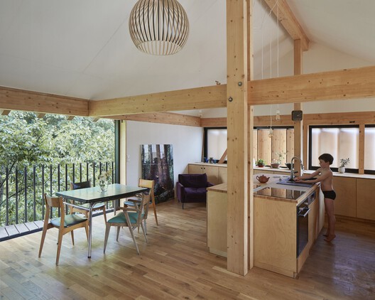 Maison SurLeMur / arba - Interior Photography, Wood, Lighting, Beam, Chair, Glass