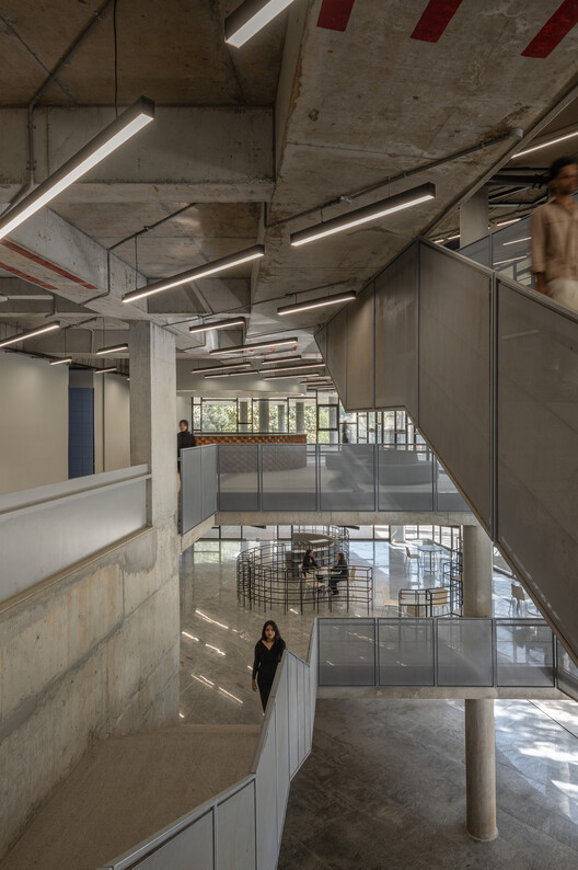 SMVIT Library  / Cadence Architects - Interior Photography, Stairs, Beam