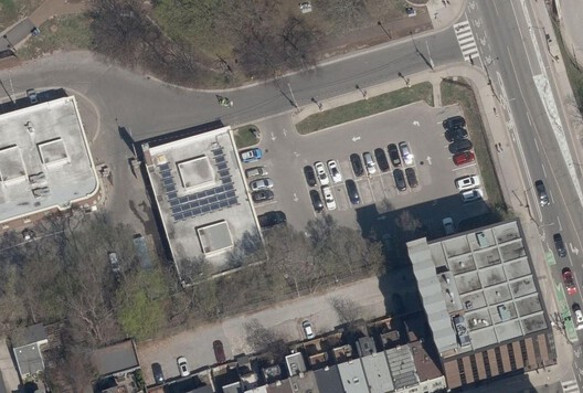 Aerial photograph of site