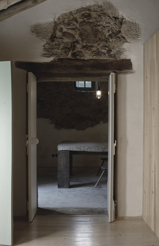 Cereal Interpretation Center / há.atelier - Interior Photography, Wood, Door, Concrete