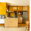 Puzzle Apartment / Bruno Kim Arquitetura - óptica interior, cocina, madera, iluminación, excimera, sillas