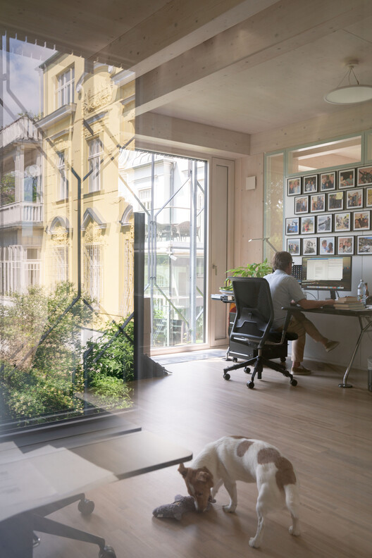 Terra Mater Factual Studios / Berger Parkkinen + Architects Terra Mater Factual Studios / Berger Parkkinen + Architects - Interior Photography, Lighting, Chair, Glass