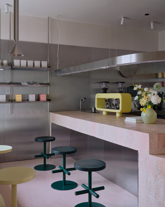 Six Coffee + Wine cafe / NAAW - Interior Photography, Kitchen, Lighting, Countertop