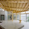 Nuestra casa de laboratorio de arquitectos bosques/CTAA - fotografía interior, madera, vidrio, vigas fijas