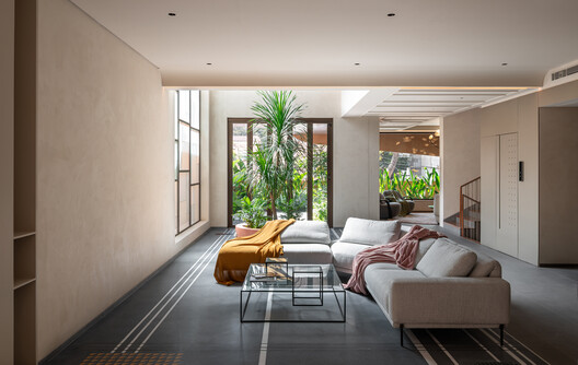 Bhurat Residence / Cadence Architects Bhurat Residence / Cadence Architects - Interior Photography, Living Room, Sofa, Wood, Table, Lighting, Chair