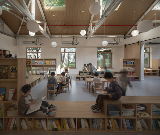 南京大学幼儿园改造 / 间架工作室 - 室内图, 餐厅, 隔断