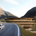 Foster + Partners Gstaad House project in  Switzerland. Render. Image Courtesy of Foster + Partners Foster + Partners Gains Approval for Timber Residential Project in Switzerland - Image 2 of 4