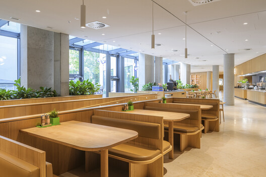 B-One Office Building / CF Møller - Interior Photography, Dining room, Wood, Chair