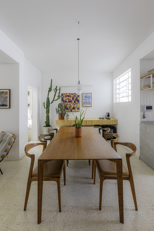 Casa Zurick / plano livre - Fotografia de Interiores, Sala de Jantar, Madeira, Mesa, Cadeira