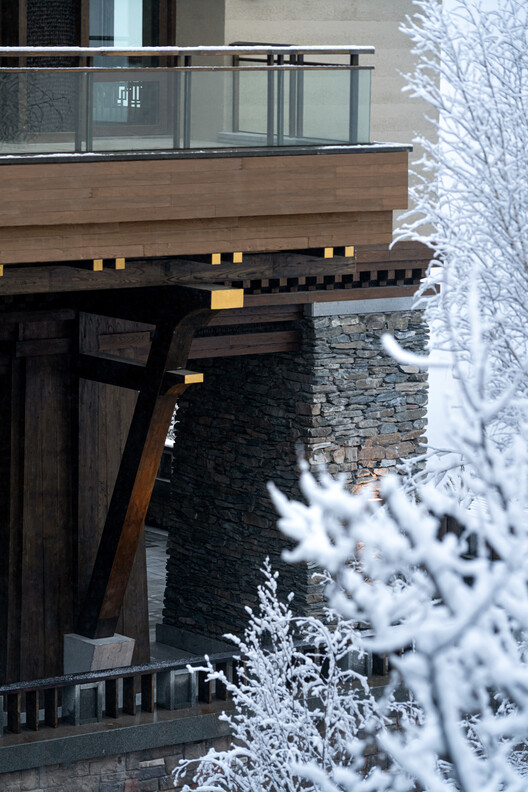 九寨沟日赛谷丽思卡尔顿隐世酒店 / WATG + CSWADI - 建筑图, 木头