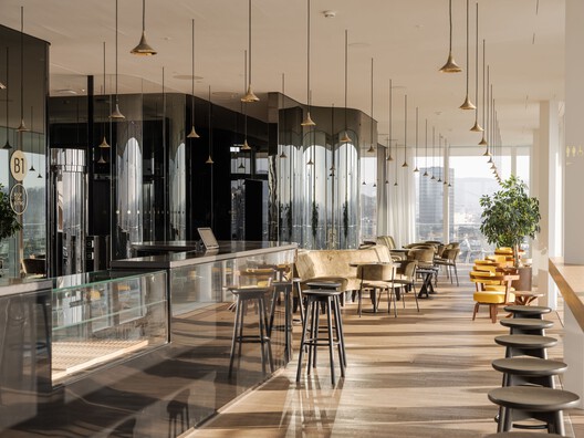 Campus Helvetia Basilea / Herzog & de Meuron Campus Helvetia Basilea / Herzog & de Meuron - Fotografía interior, Cocina, Vidrio, Sillas