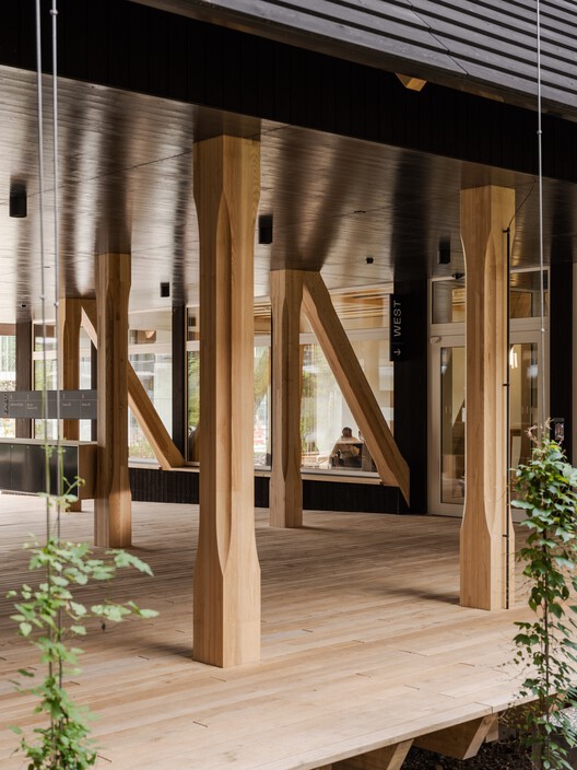 Hortus Allschwil / Herzog & de Meuron - Interior Photography, Wood, Column, Beam