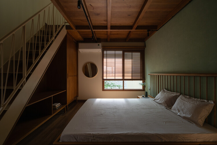 Tía Cuatro House / Aha Arquitecto - Fotografía interior, dormitorio, madera, iluminación, cama