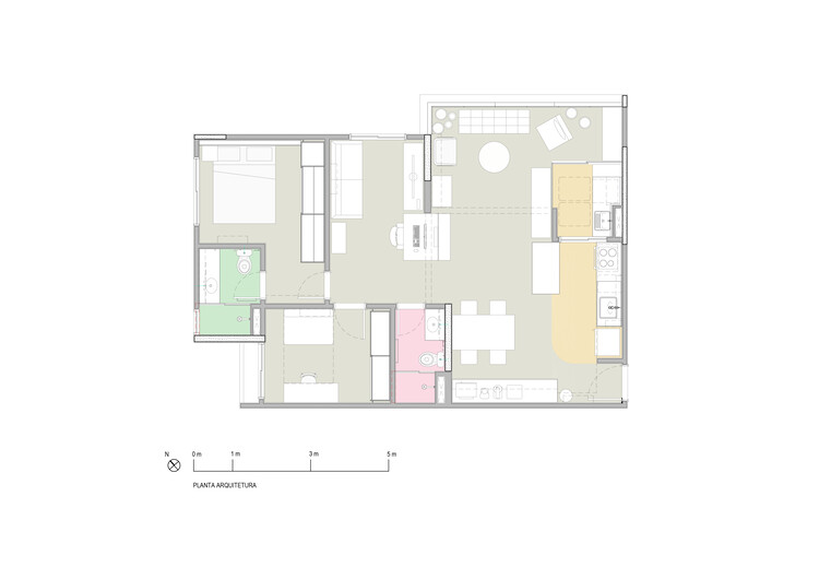 Apartamento de rompecabezas deslizante / Bruno Kim Arquitetura -imagen 22 de 24