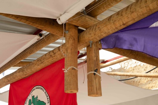 Pabellón Biblioteca Quilombo da Gamboa / Moradia Comum [Lanchonete <> Lanchonete]: Amanda Arcuri + Danilo Filgueiras + Gabriel Martucci - Fotografía interior, Madera