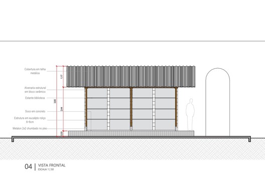 Pabellón Biblioteca Quilombo da Gamboa / Moradia Comum [Lanchonete <> Lanchonete]: Amanda Arcuri + Danilo Filgueiras + Gabriel Martucci - Imagen 13 de 15
