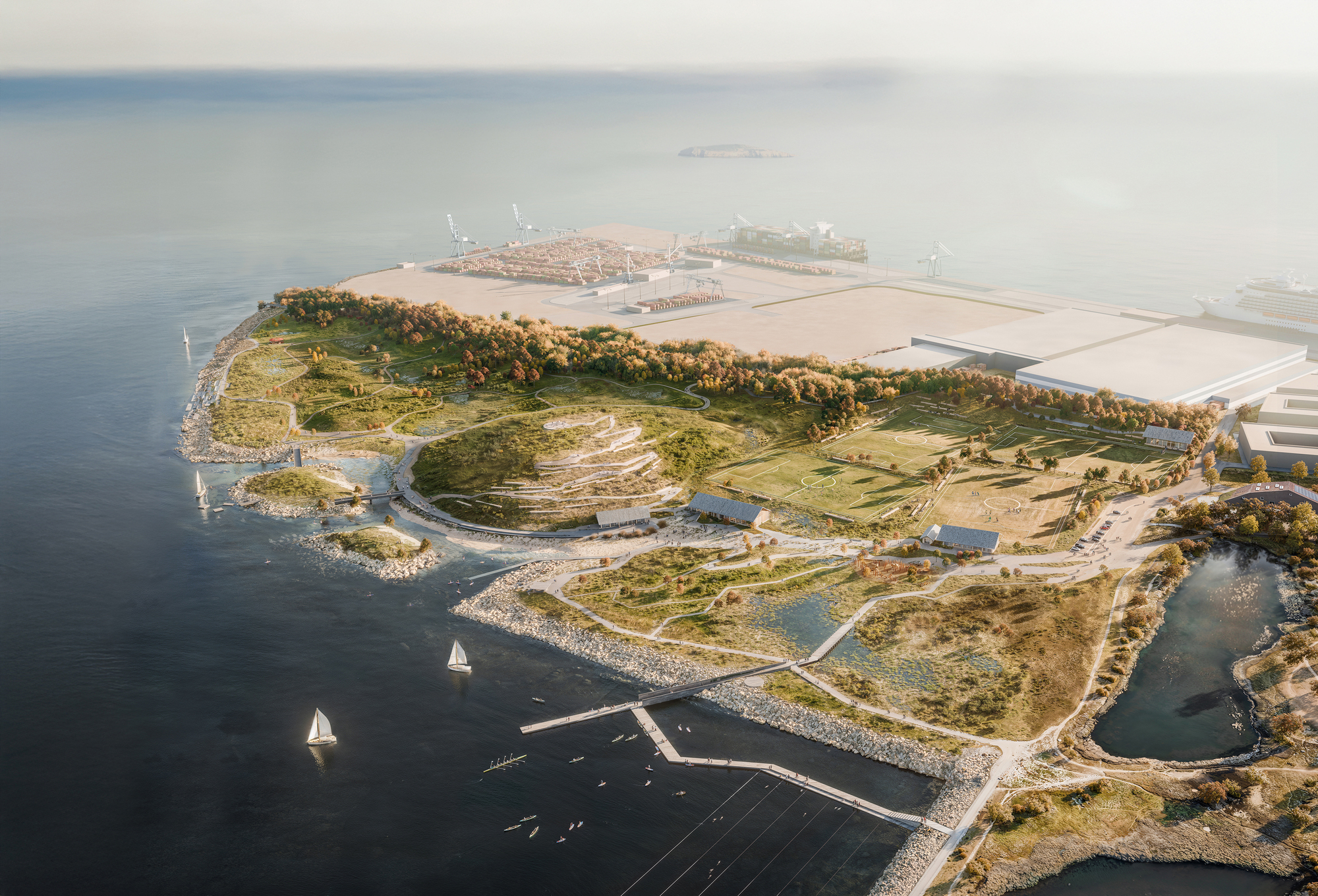 Team SLA to Design New 30-hectare Coastal Nature Park in Copenhagen, Denmark