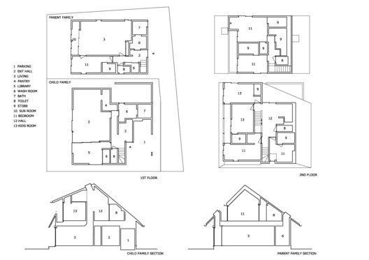 双屋顶之家 / KOMINORU Design - 15 的图像 15