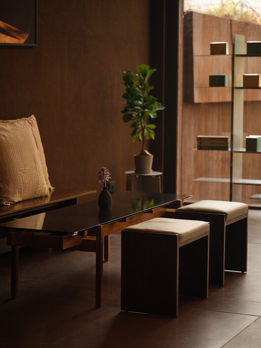 True Black Coffee Bar / NaaV Studio True Black Coffee Bar / NaaV Studio - Interior Photography, Wood, Table, Lighting, Chair