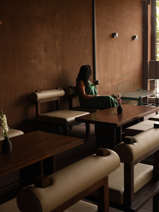 True Black Coffee Bar / NaaV Studio True Black Coffee Bar / NaaV Studio - Interior Photography, Living Room, Wood, Table, Lighting, Chair