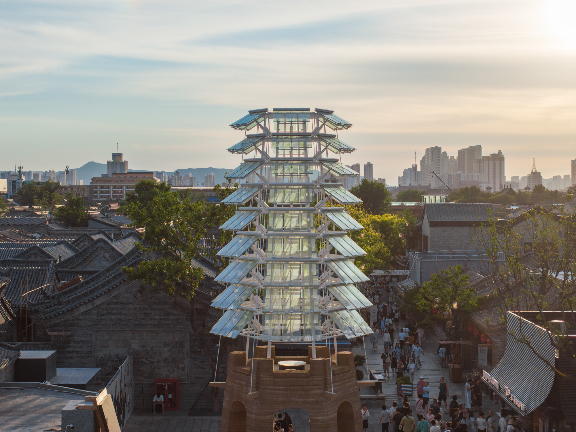 The Southeast of Datong Ancient City Silk Road Tower / XJ Design Agency