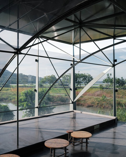 明月坞 / 郭廖辉工作室 - 室内图, 楼梯, 玻璃, 钢