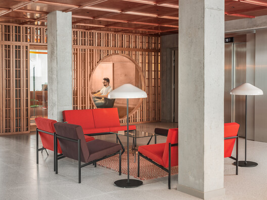 Vertime Hotel / Block Architectes - Interior Photography, Chair, Table