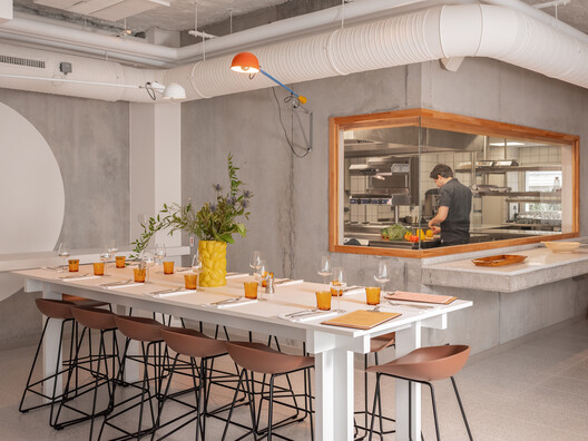 Vertime Hotel / Block Architectes - Interior Photography, Table, Chair
