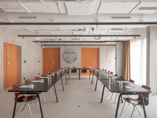 Vertime Hotel / Block Architectes - Interior Photography, Dining room, Chair, Table, Lighting, Glass