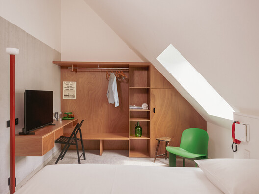 Vertime Hotel / Block Architectes - Interior Photography, Wood, Lighting, Chair