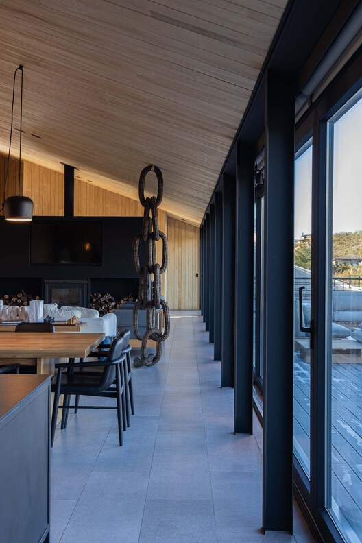 UAN House / Alric Galindez Arquitectos - Interior Photography, Wood, Glass, Deck, Beam