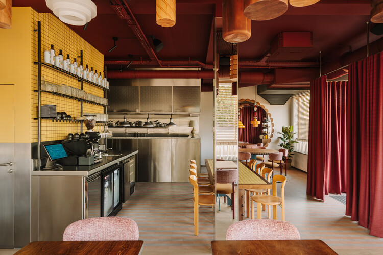 RAGU Restaurant / CUDO: - Interior Photography, Kitchen, Wood, Lighting, Table, Chair