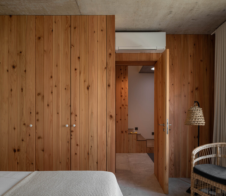 Casa MU / Sal Arquitetos - fotografía de interiores, dormitorio, madera, iluminación