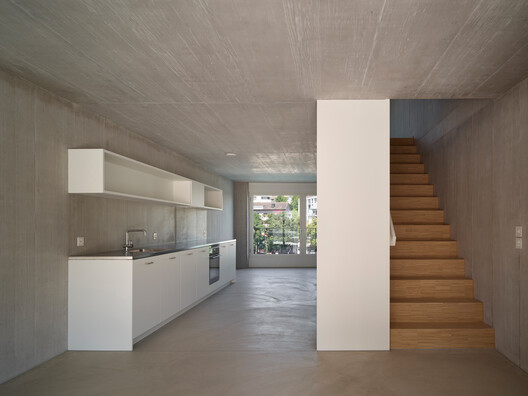Depot Hard High-Rise Ensemble / Morger Partner Architekten - Interior Photography, Kitchen, Concrete
