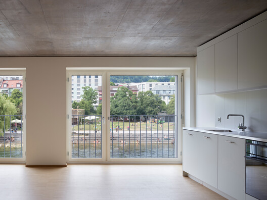 Depot Hard High-Rise Ensemble / Morger Partner Architekten - Interior Photography, Kitchen, Glass, Concrete