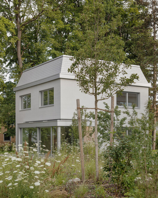 Modular Timber Residential Quarter Am Rathausplatz / kontektum architektur + Boschmann + Feth Architekten - Exterior Photography, Garden