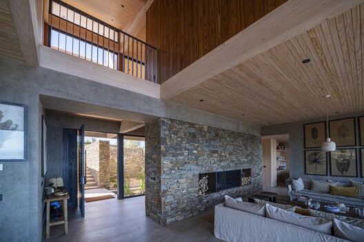 Casa D12 / PAR Arquitectos - Fotografía interior, Madera, Fijación Vigas, Concreto