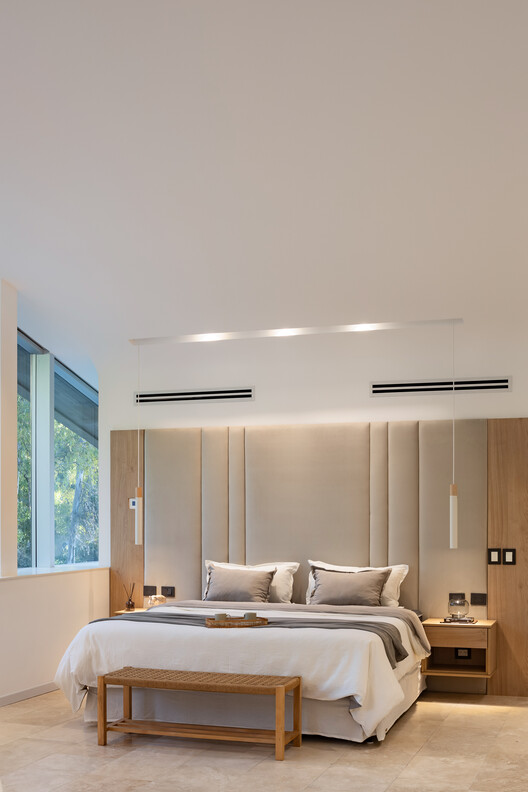 La Ballena / Brigati - Polak  Arquitectos - Fotografía interior, Dormitorio, Camas, Madera, Iluminación