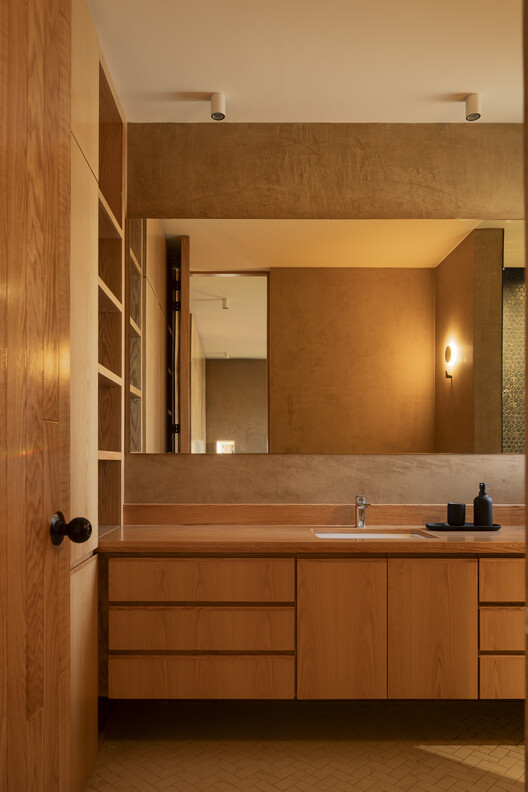 Casa Jacona  / TAAB - Fotografía interior, Baño, Madera, Iluminación, Tarjas, Encimera