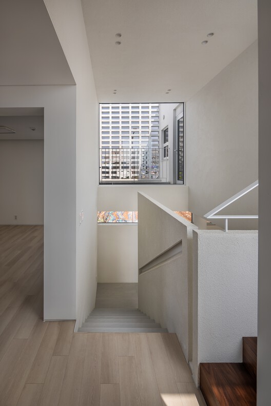 Naju White House / PLAN Architects office - Interior Photography, Wood, Stairs