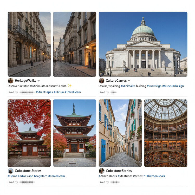 Scroll & Stroll: cómo las redes sociales están reescribiendo el turismo cultural arquitectónico - Más Imágenes
