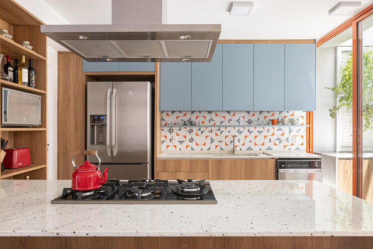 Casa FP / Estúdio Cacau - Fotografía de interiores, cocina, encimeras, madera