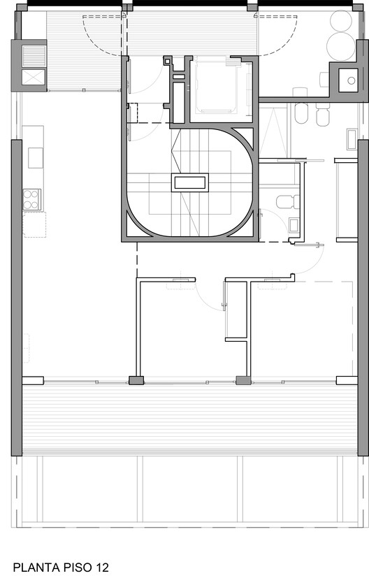 Edificio de Vivienda Colectiva 2636 flats / A3 Luppi Ugalde Winter - Imagen 22 de 29