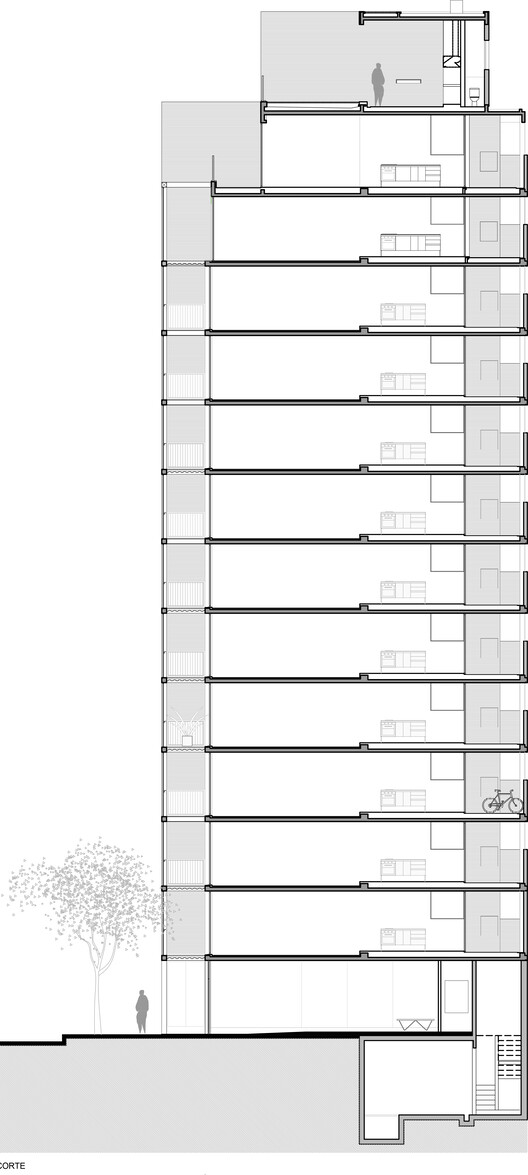 2636 Apartamentos en la construcción de viviendas colectivas / A3 Luppi Ugalde Invierno - Imagen 26 de 29