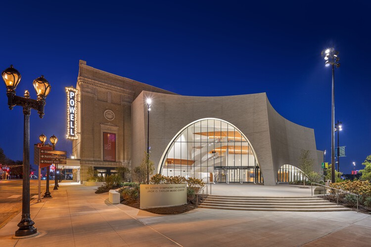 Sala de Concertos da Orquestra Sinfônica de St. Louis / Snøhetta - Fotografia de Exterior