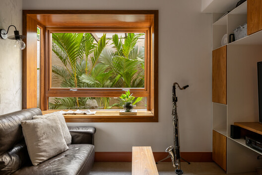 Casa Diógenes / DalArqui - Fotografia de Interiores, Sala de Estar, Madeira, Iluminação, Vidro