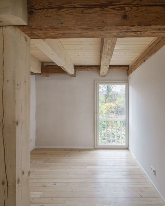 Doppelscheune - Barn into Residential Building / KO/OK Architektur Doppelscheune - Barn into Residential Building / KO/OK Architektur - Interior Photography, Wood, Beam