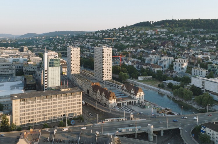 Depot Hard High-Rise Ensemble / Morger Partner Architekten - Exterior Photography, Cityscape
