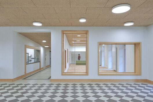 Gersthof Model School Renovation and Conversion / Franz&Sue - Interior Photography, Wood, Glass