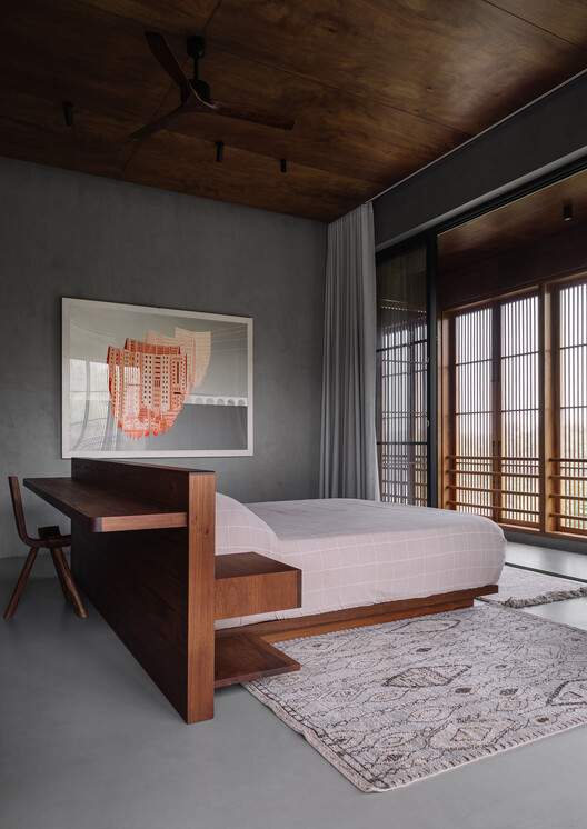 Casa Salt Pan / We Design Studio - Fotografia de Interiores, Dormitório, Madeira, Iluminação, Cama